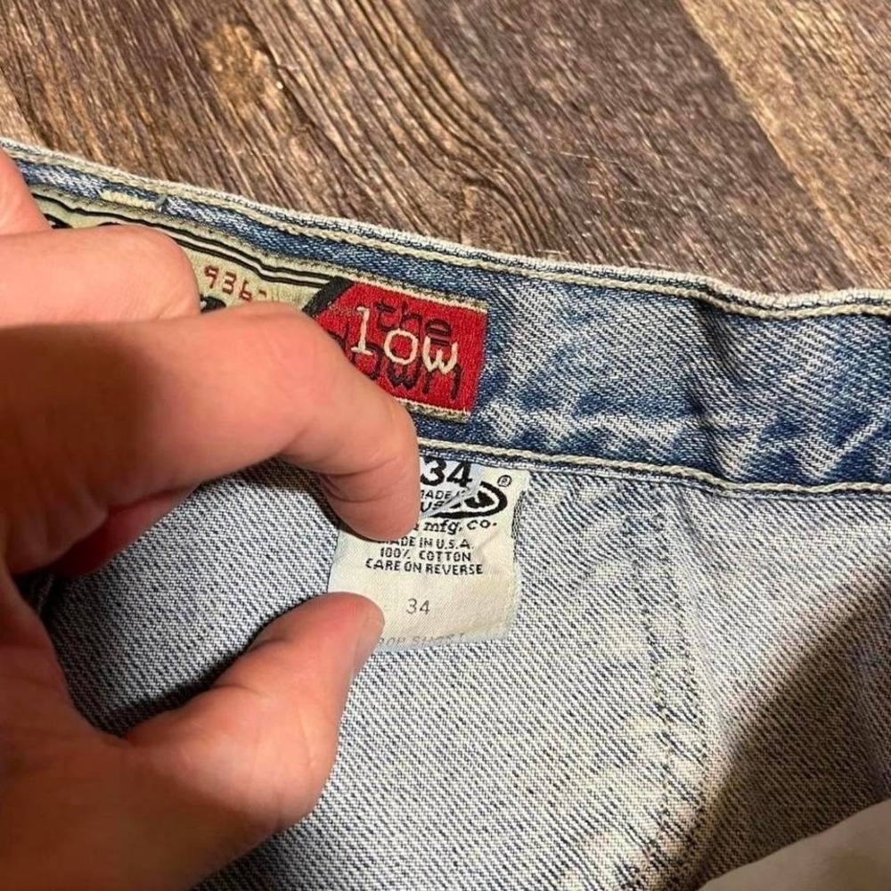Vintage 1990s JNCO low down denim shorts - Picture 5 of 8